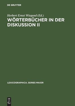 Wörterbücher in der Diskussion II