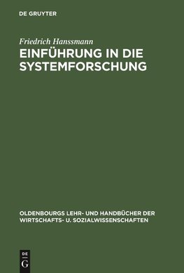 Einführung in die Systemforschung