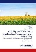 Primary Macronutrients application Management for Maize Crop