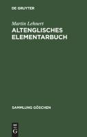 Altenglisches Elementarbuch