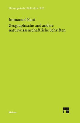 Geographische und andere naturwissenschaftliche Schriften