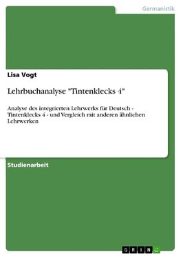 Lehrbuchanalyse "Tintenklecks 4"