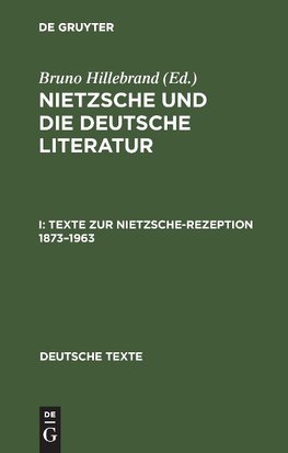 Texte zur Nietzsche-Rezeption 1873-1963