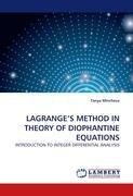 LAGRANGE'S METHOD IN THEORY OF DIOPHANTINE EQUATIONS