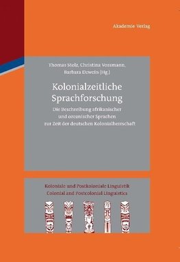 Kolonialzeitliche Sprachforschung