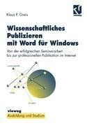 Wissenschaftliches Publizieren mit Word für Windows