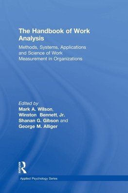 The Handbook of Work Analysis