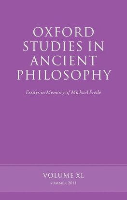 OXF STUDIES ANCIENT PHILOSOPHY VOL 40 P