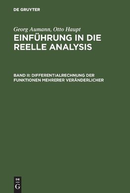 Differentialrechnung der Funktionen mehrerer Veränderlicher