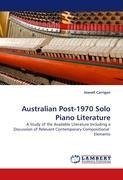 Australian Post-1970 Solo Piano Literature