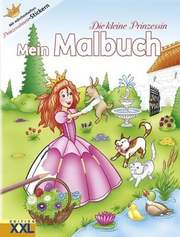 Die kleine Prinzessin. Malbuch mit Stickern