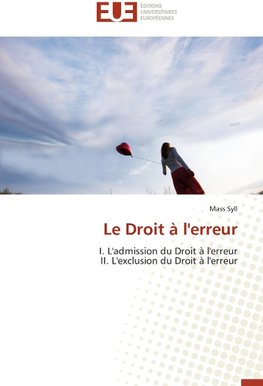 Le Droit à l'erreur