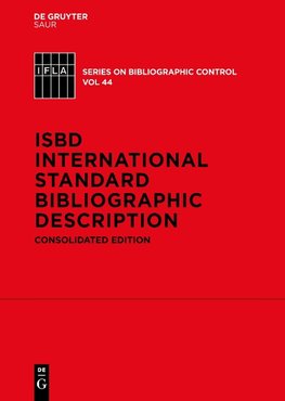 ISBD: International Standard Bibliographic Description