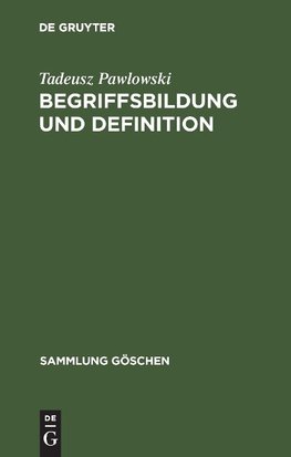 Begriffsbildung und Definition