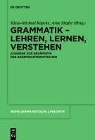 Grammatik - Lehren, Lernen, Verstehen