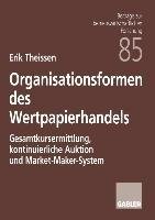 Organisationsformen des Wertpapierhandels