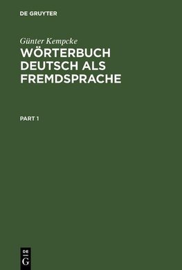 Wörterbuch Deutsch als Fremdsprache