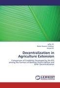 Decentralization in Agriculture Extension