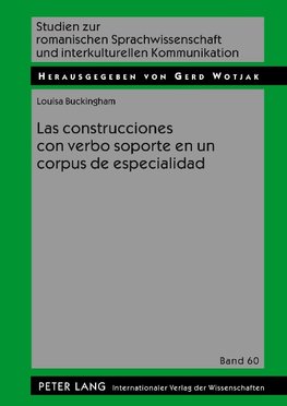 Las construcciones con verbo soporte en un corpus de especialidad