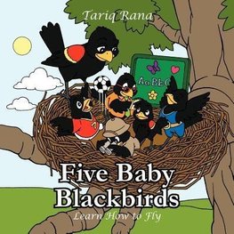 Five Baby Blackbirds