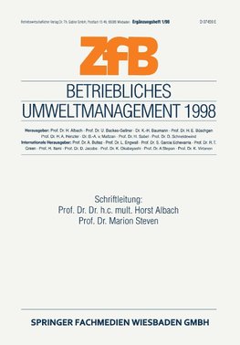 Betriebliches Umweltmanagement 1998