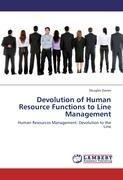 Devolution of Human Resource Functions to Line Management