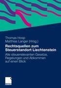 Rechtsquellen zum Steuerstandort Liechtenstein