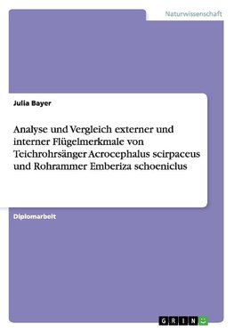 Analyse und Vergleich externer und interner Flügelmerkmale von Teichrohrsänger Acrocephalus scirpaceus und Rohrammer Emberiza schoeniclus