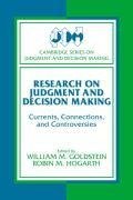 Research on Judgment and Decision Making