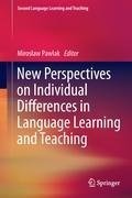 New Perspectives on Individual Differences in Language Learning and Teaching