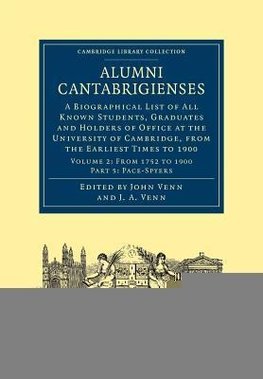 Alumni Cantabrigienses - Volume 2