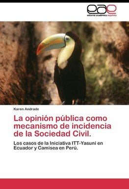 La opinión pública como mecanismo de incidencia de la Sociedad Civil.