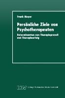 Persönliche Ziele von Psychotherapeuten