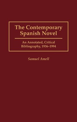 The Contemporary Spanish Novel