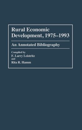 Rural Economic Development, 1975-1993