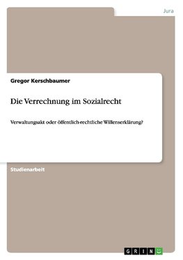 Die Verrechnung im Sozialrecht