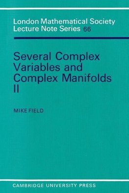 Several Complex Variables and Complex Manifolds