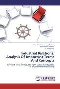 Industrial Relations: Analysis Of Important Terms And Concepts