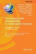 Governance and Sustainability in Information Systems. Managing the Transfer and Diffusion of IT