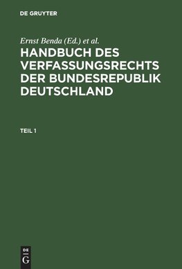 Handbuch des Verfassungsrechts der Bundesrepublik Deutschland