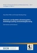 Methoden und Qualität in Gründungslehre, Gründungscoaching und Gründungsberatung