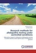 Research methods for allelopathic testing under controlled conditions