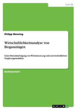 Wirtschaftlichkeitsanalyse von Biogasanlagen