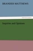 Inquiries and Opinions