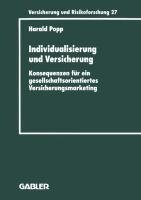 Individualisierung und Versicherung