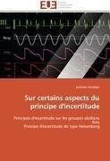 Sur certains aspects du principe d'incertitude