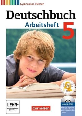 Deutschbuch 5. Schuljahr. Arbeitsheft mit Lösungen und Übungs-CD-ROM. Gymnasium Hessen