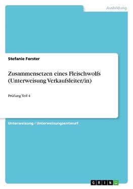 Zusammensetzen eines Fleischwolfs (Unterweisung Verkaufsleiter/in)