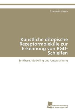 Künstliche ditopische Rezeptormoleküle zur Erkennung von RGD-Schleifen