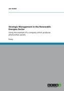 Strategic Management in the Renewable Energies Sector